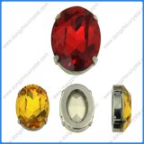 10*14mm Light Siam Oval Fancy Stone Back Mini Glass Crystals Jewelry Accessory Dz3002