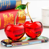 Colourful Crystal Glass Fruit Gift for Craft Decoration