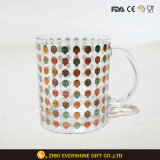 16 Oz Glass Coffee Mug with Custom Logo and Handle