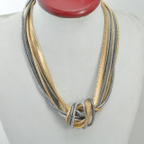 VAGULA Rhodium and Gold Plated Fashion Chain Necklace Sw1761