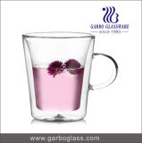 8oz Borosilicate Double Wall Glass Cup for Hot Water and Tea Drinking GB510060230