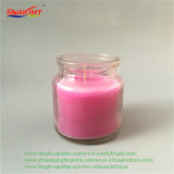 Can Shaped Pink Lilac Flavour Crystal Candle with Plastic Lid