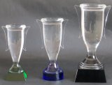 Crystal Trophy with Clear Handles