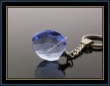 Blue Heart Crystal Keychain for Souvenir Gift (kc09)