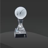 Glass Crystal Gift of Table Tennis Ball Trophy (D-CRY153)