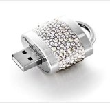 2015 New Design Flashion Metal Crystal Key Shape USB Flash Drive