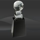 Rocky Mountain Globe Crystal Award (T-CATW411)