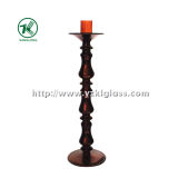 Glass Candle Holder for Party Decoration with Single Post (9*31)