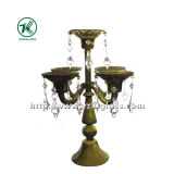Glass Candle Holder with Five Posts by SGS (9.5*24*31.5)