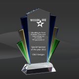 Color Blank Crystal Trophy of Best Selling Awards