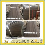 Natural Polished Brown Coffee Wood Grey Stone Marble for Kitchen/Bathroom/Wall/Flooring/Step/Tile/Cladding