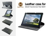 Luxury High Quality 360 Degree Rotating PU Leather Case Cover for Asus TF300 TF300t Eee Pad Transformer with Stand