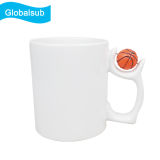 11oz Sublimation Coating Basketball Ceramic Mugs