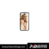 iPhone 7/8 Case Plastic Black Sublimation Cover