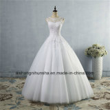 Tulle Lace Formal Crystal Beaded Wedding Dress