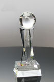 Optic Crystal Globe Trophy for Recognition Awards