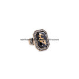 Hot Sale Retro Statement Diamond Gem Finger Ring Gold Crystal Jewelry for Women