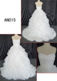 Ivory Strapless Wedding Dress Ball Gown with Pleats Ruche Dress