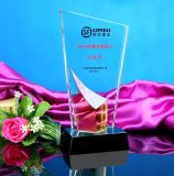 High Quality Crystal Glass Trophy for Business Gift