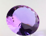 Purple Crystal Glass Diamond Graft for Ornament
