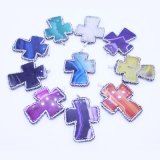 Cross Natural Gem Stone Necklace Crystal Charms Pendants