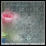 4mm Decorative Clear Flora Patterned Glass