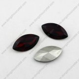 Decorative Horse Eyes Shape Loose Faceted Different Color Brilliant Cut Glass Stone