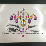 China Supplier Skin Safe Party Eye Stickers White Studs Body Jewels Face Stickers (E18)