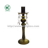 Glass Candle Holder for Party Decoration with Single Poster (dia8*22.5)