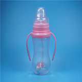 210ml Wide Neck Diamond Crystal Baby Glass Bottle with Handle
