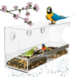 Wholesale Crystal Clear Acrylic Bird Feeder with Suction Cup