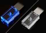 Custom Logo Crystal USB 2.0 Flash Memory with LED Light