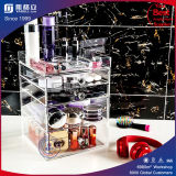 Clear Acrylic Cosmetic Organizer, Lucite Makeup 5 Drawer Box,