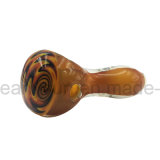 Mini Glass Smoking Spoon Glass Pipe (ES-HP-464)