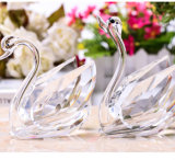 Wholesale Cheap Beautiful Design Crystal Swan Model for Wedding Gifts, Business Gift with Various Color
