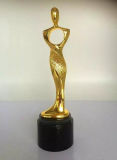Oscar Goddess Crystal Glass Trophy Award