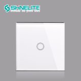 Shinelite 240V, Black White Color Crystal Glass Switch Panel Touch Light Smart Switch