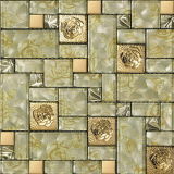 Golden Glass Art Mosaic for Home Decoration (VMW3641)