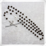 Fashion 8mm Section Crystal Glass Beads Rosary (IO-cr254)