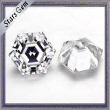 Popular Gems Ef White Color Hexagon Shape Moissanite Gemstone