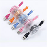 Crystal 2-in-1 Retractable Micro Charging Cable for iPhone