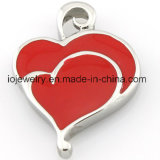 Enamel Love Heart Pendant for Lovers