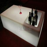 Newest Bar Table LED Glow Table with Storage Box