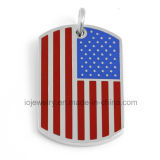 Customized Dog Tag USA Flag Pendant Personalized Jewellery