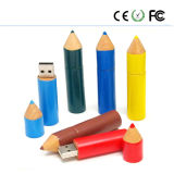 Wooden Color Pencil U Disk Fashion Gift USB Flash Drive