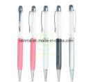 Fashion Cheap Plastic Barrel Refilled Crystal Rhinestone Pen with Stylus