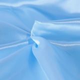 Solid Color Cheap Ordinary Light Blue Color Satin Fabric