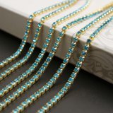 Rhinestone Cup Chains with Colorful Stones for Garments Accessory