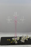 Glass Candle Holder for Home Decoration with Three Posters by SGS