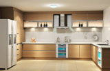 Modern Wood L Shape Kitchen Cabinet with High Gloosy MDF (Customize)